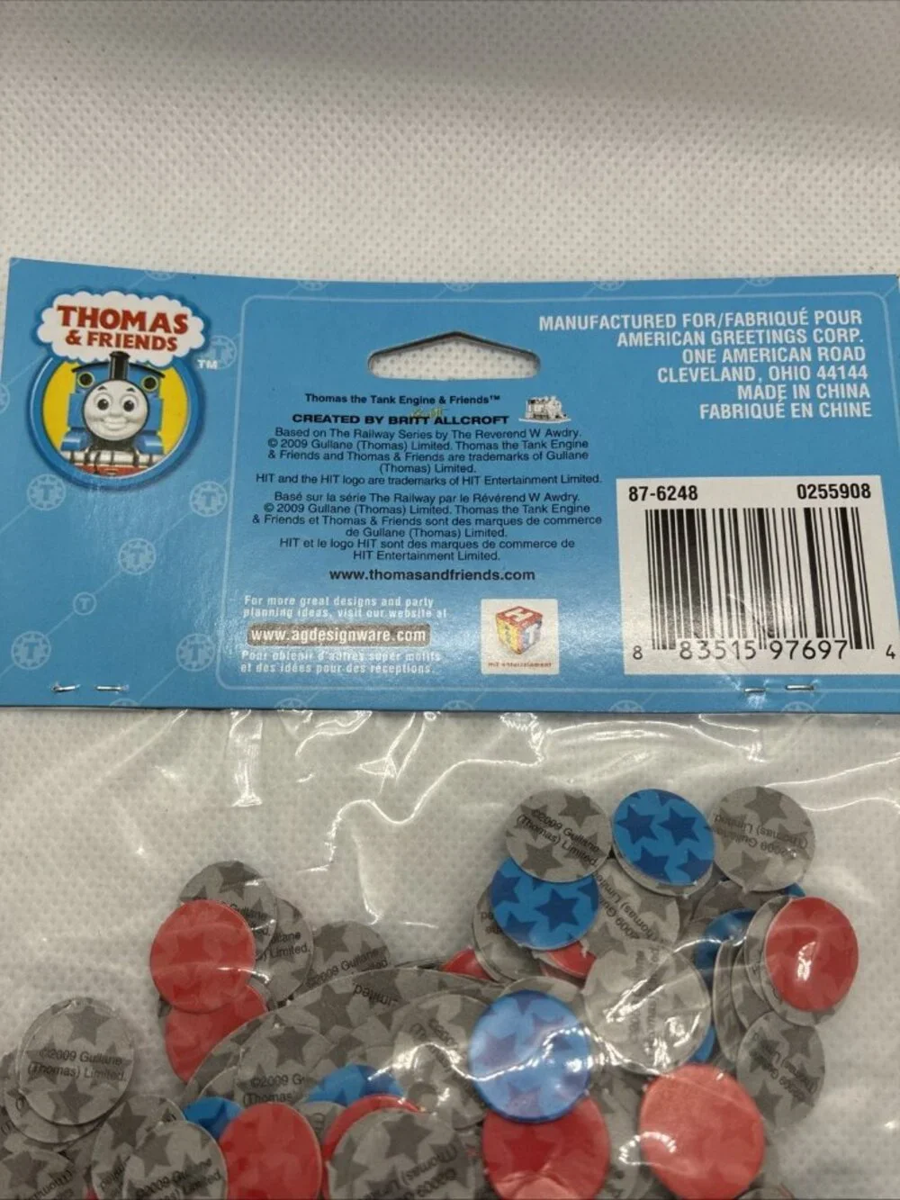 Thomas & Friends Confetti DesignWare 2009 Party Supplies 0.667 Oz New Sealed